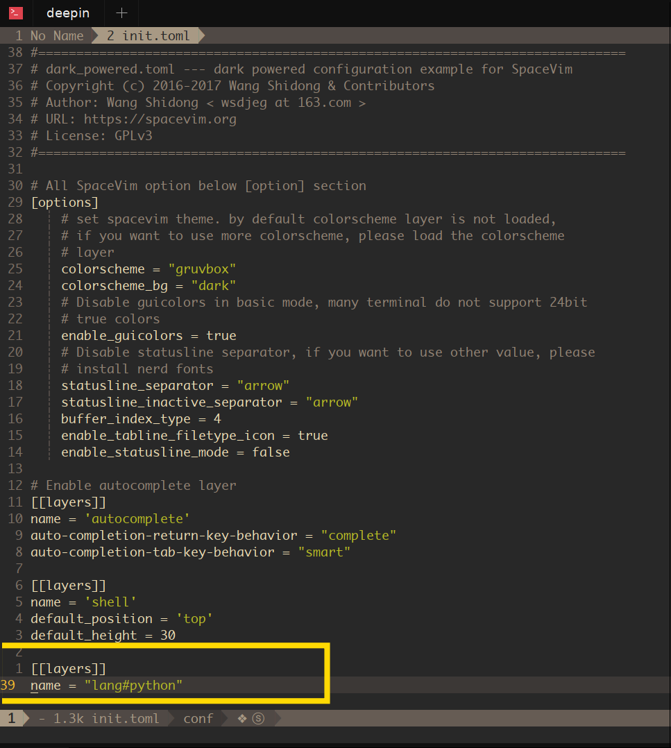 SpaceVim-1.